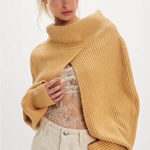 The Free People Lena Turtle Neck Bolero